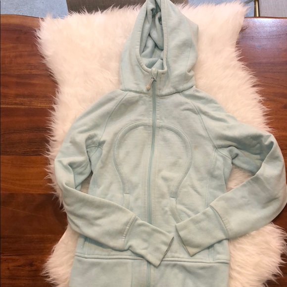 lululemon athletica Tops - Lululemon Scuba Hoodie Mint/Tiffany's Blue sz 4